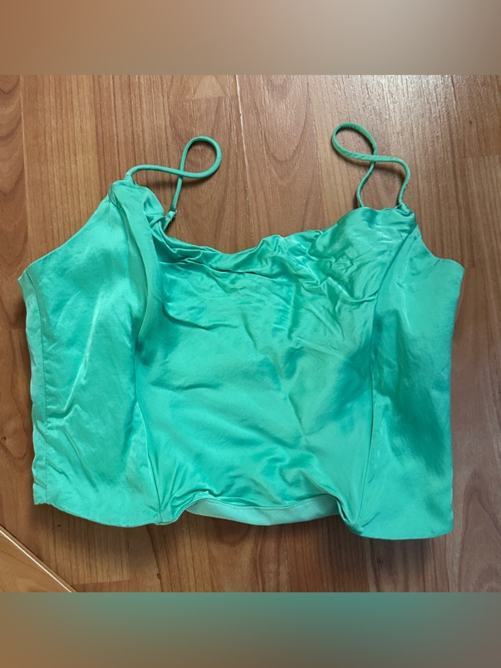 Zara Women’s Green Boned Crop Top